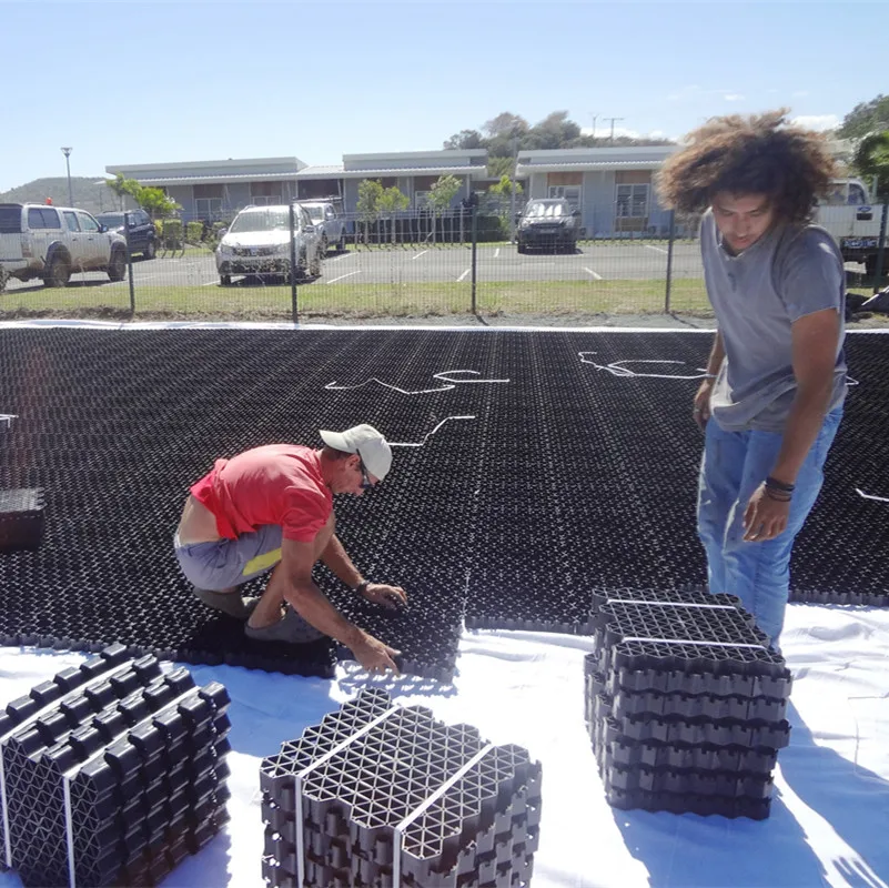 
interlocking plastic floor grid hdpe grass pavers for parking lot 