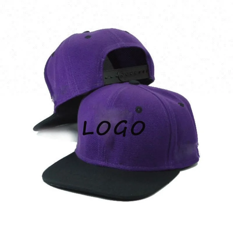 
Wholesale Customized Embroidered Purple Kids Funny Snapback Hats 