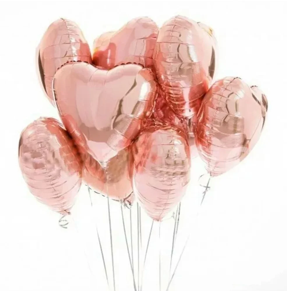 TF 18 inches wholesale heart balloons foil party decor ballons heart shaped Mylar balloons red yellow pink blue gold silver