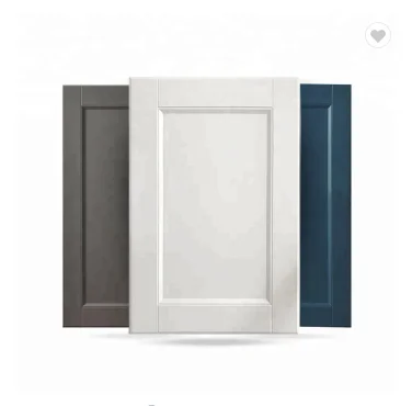 
North American white shaker style solid wood kitchen cabinet door from weifang 