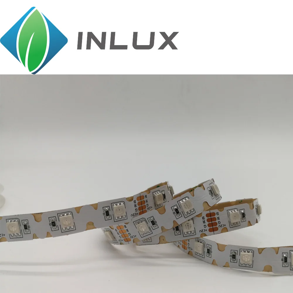shenzhen inlux factory wholesale 3M tape Adhesive LM561C SMD 5050 3528 5730 LED strip Light IP20 tape light