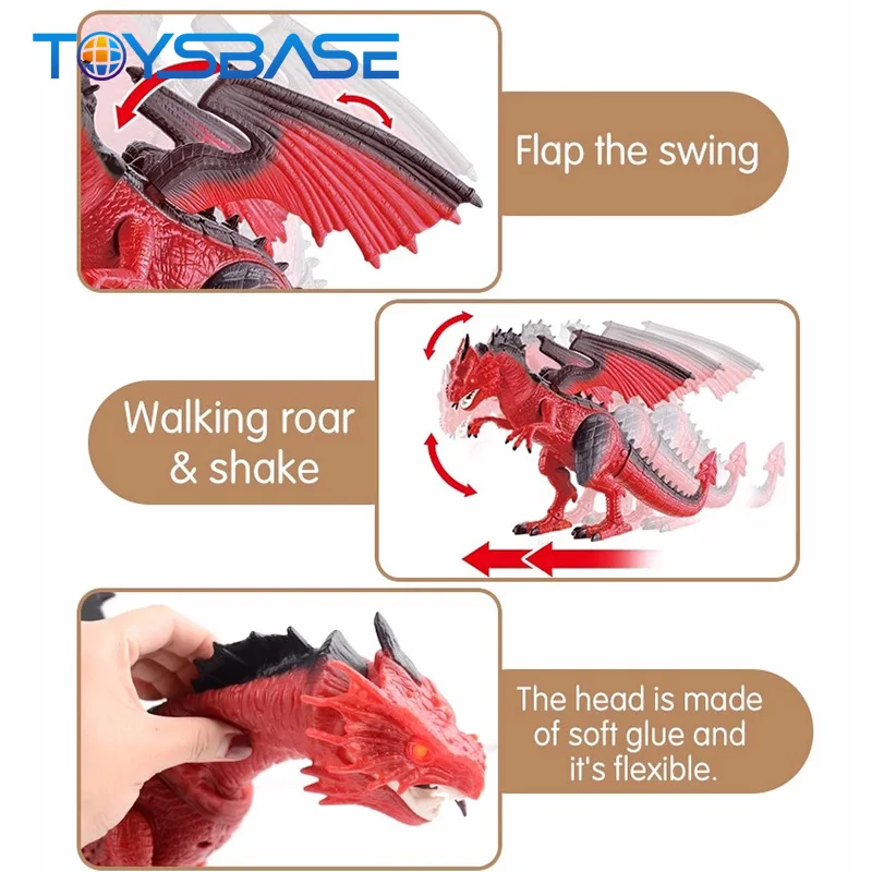 Top Sale Children Simulate Sound And Light Infrared RC Dinosaur Toy