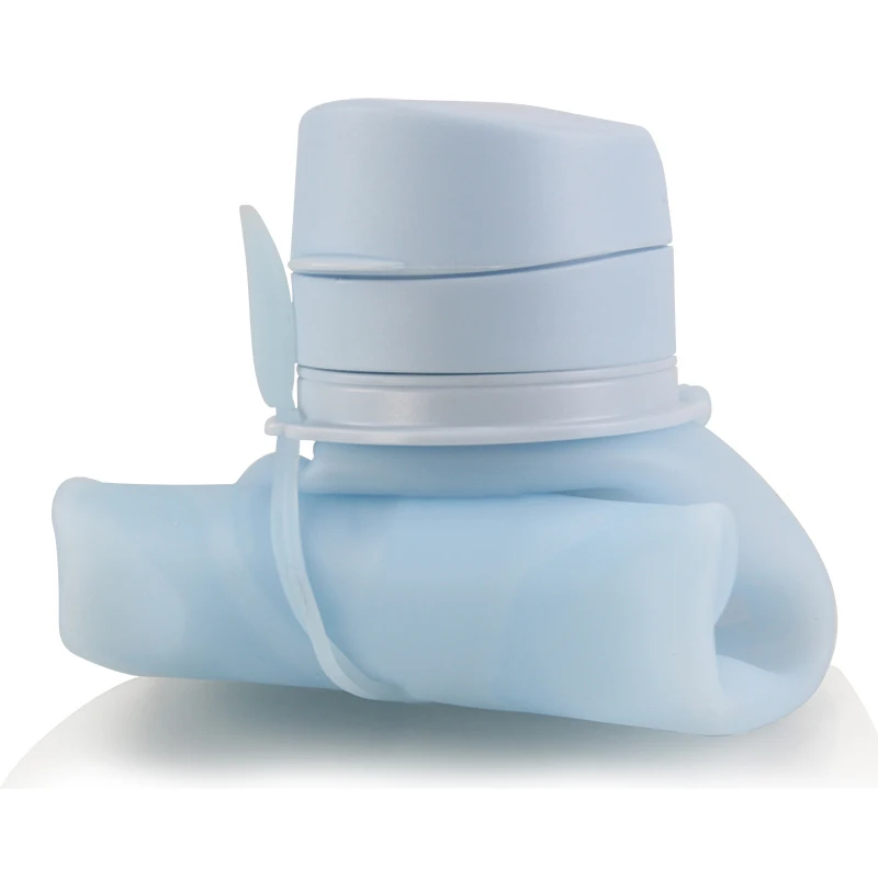 High Quality Large Capacity Silicone Foldable Collapsible Water Bottle