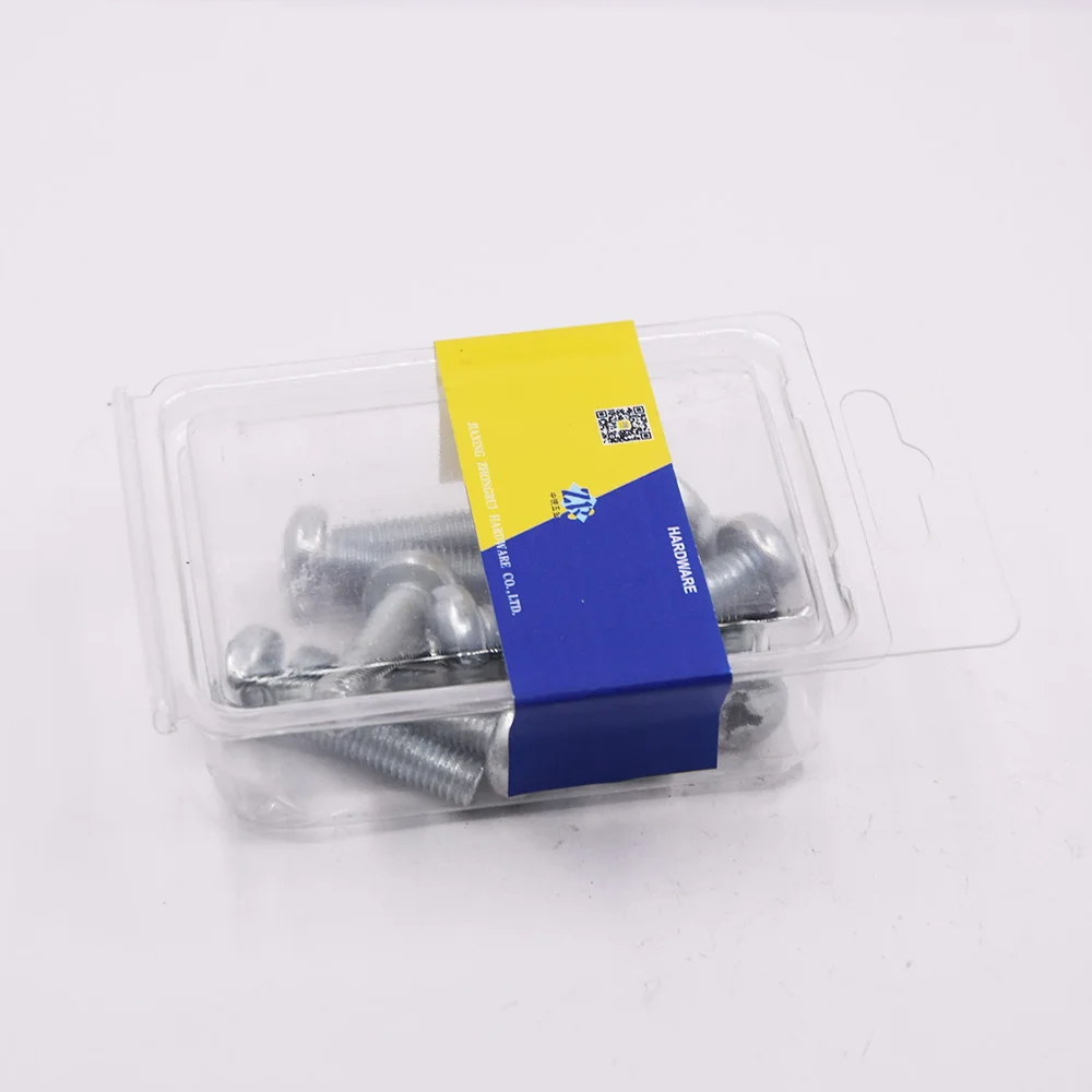 small package galvanized zinc/copper/nickle plated cross recessed  raised cheese head machine screws