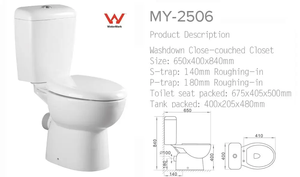 Attractive Design English Commode Price Gravity Sanitary Ware Two Piece Toilet