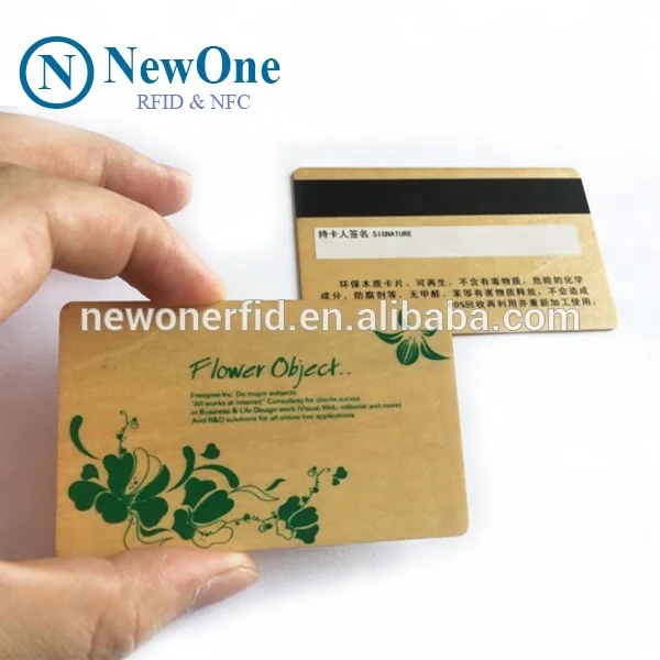 
RFID Smart card NFC Bamboo Wood Magnetic Stripe Business Card Rfid wood card 