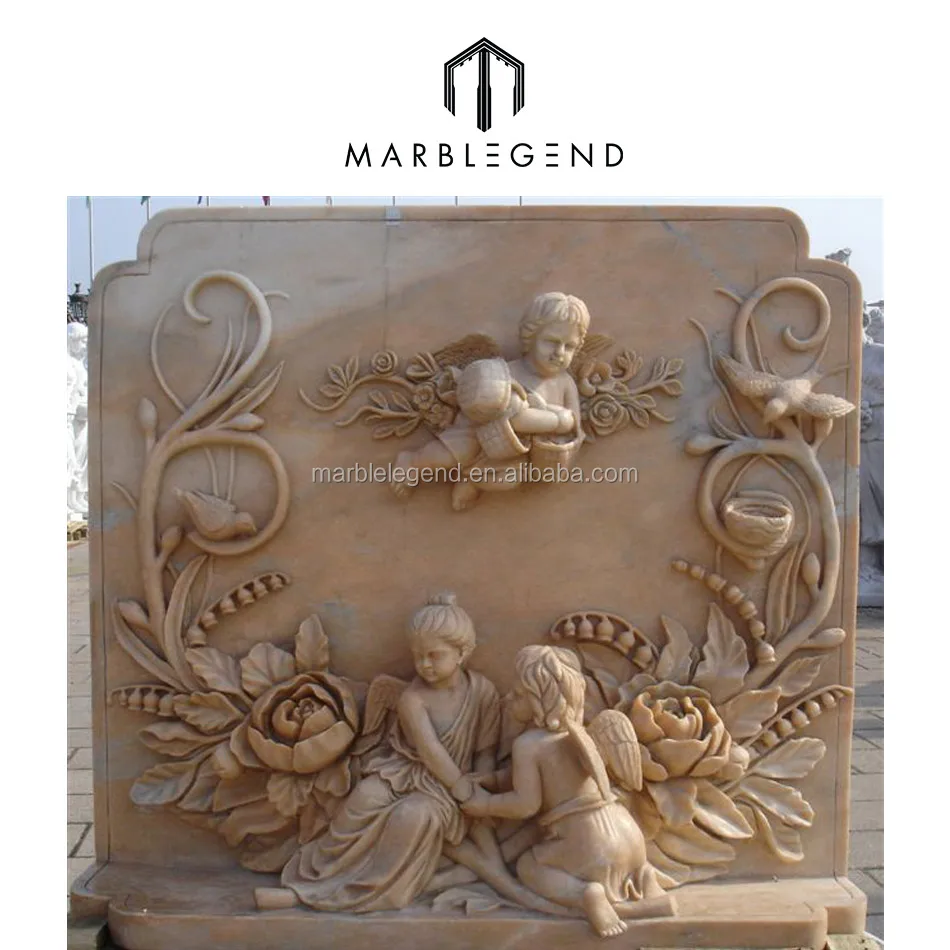 
stone relief flower carving / relief painting 