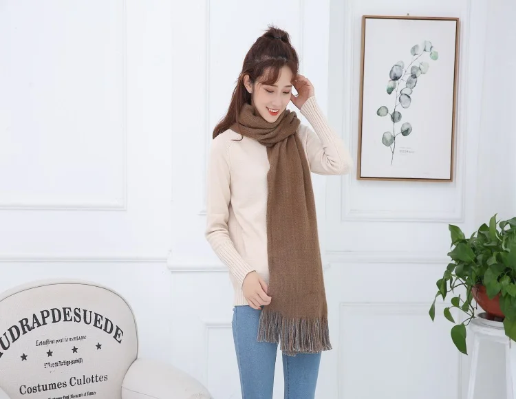 2022 Hot Sale Yak Wool Shawl Women Muslim Winter Scarf