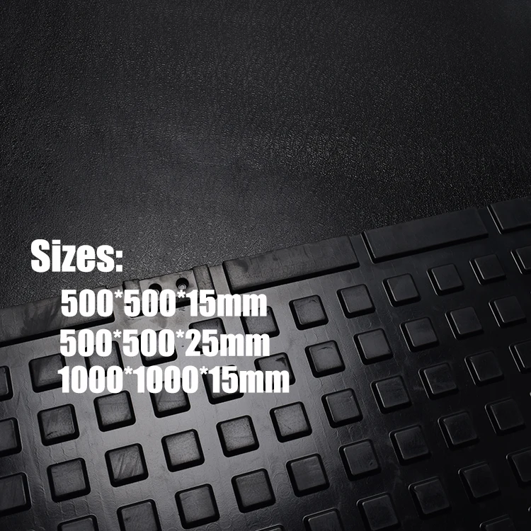 15/25mm Noise Reduction Antibacterial Sport Recycled Rubber Floor Tile