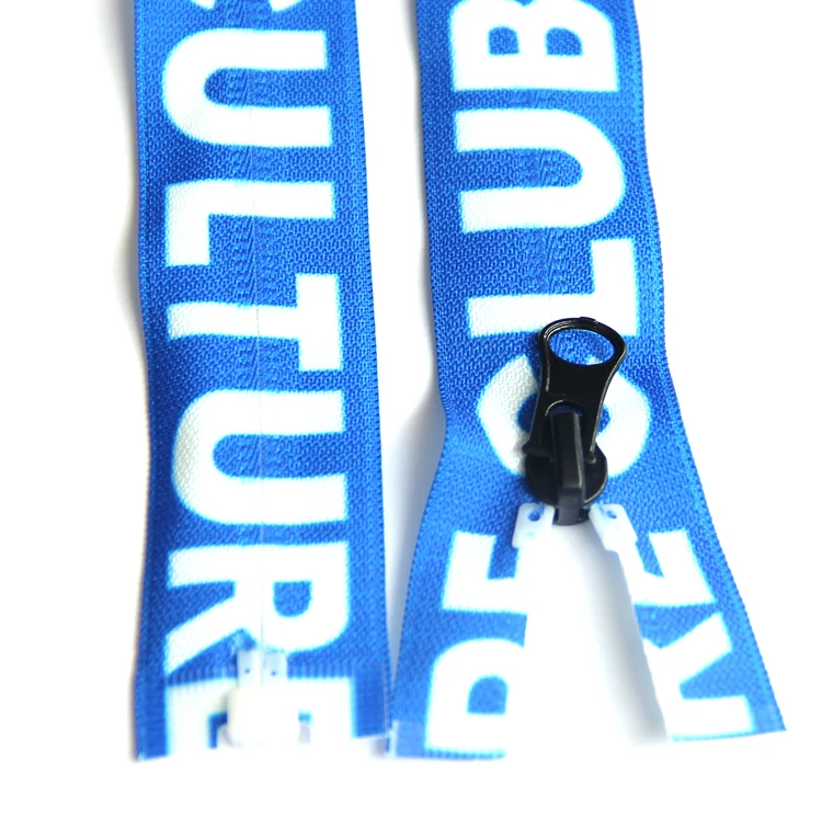 
Letters Special Printing Jacket 5# 65 cm Length Nylon Zipper 