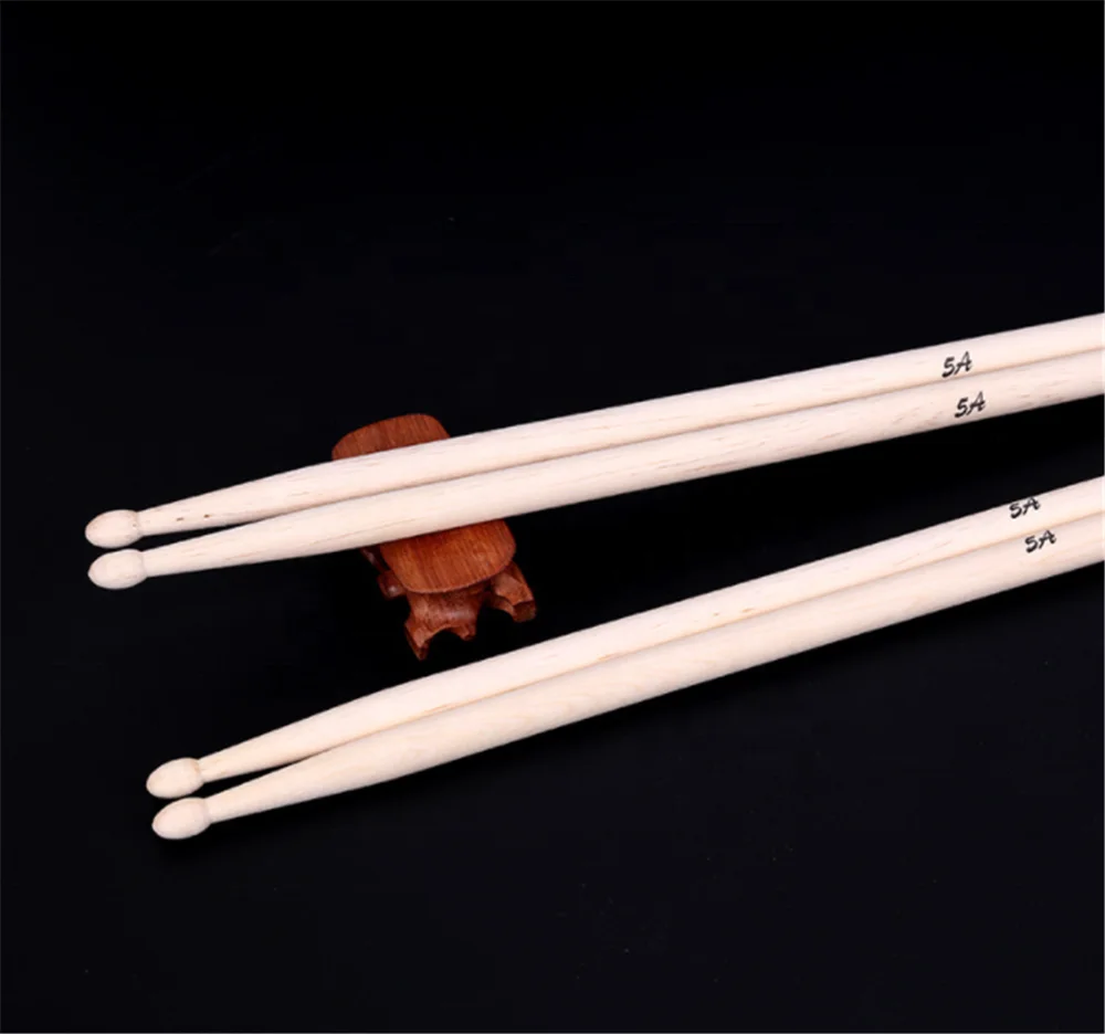 High Quality 5A Maple Drum Sticks with Wood Tip Drum Set Accessories Percussion Instrument