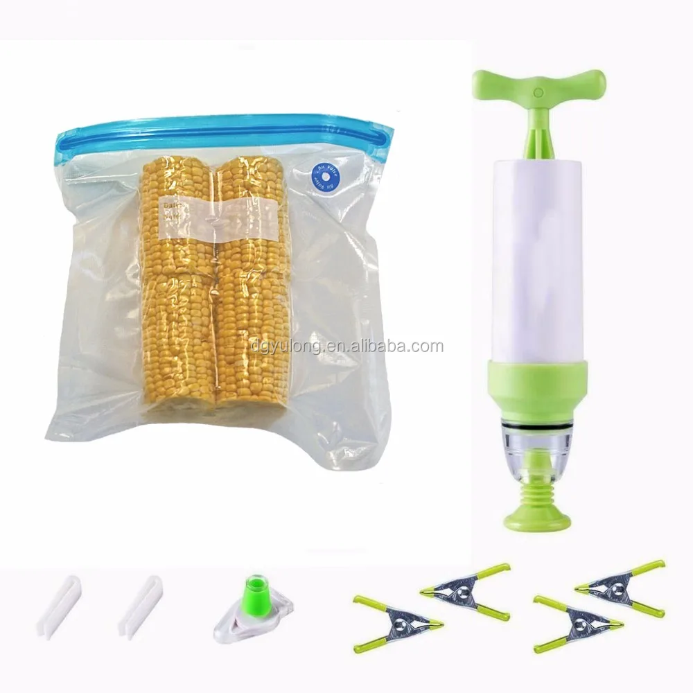 Пакеты с застежкой-молнией под вакуум с насосом для подставки под вакуум