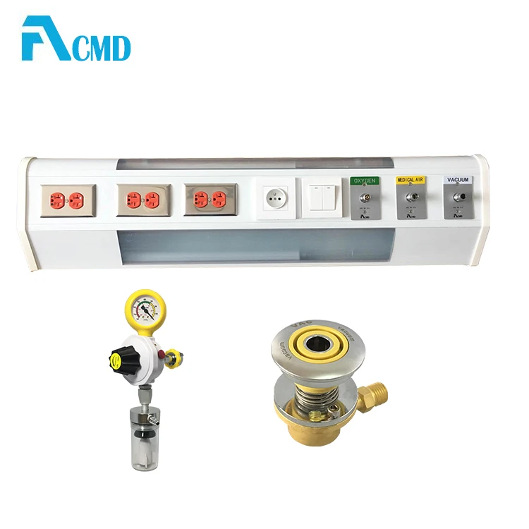 Medical Equipment Hospital Bed Head Console With Gas Outlet hospital bed head unit
