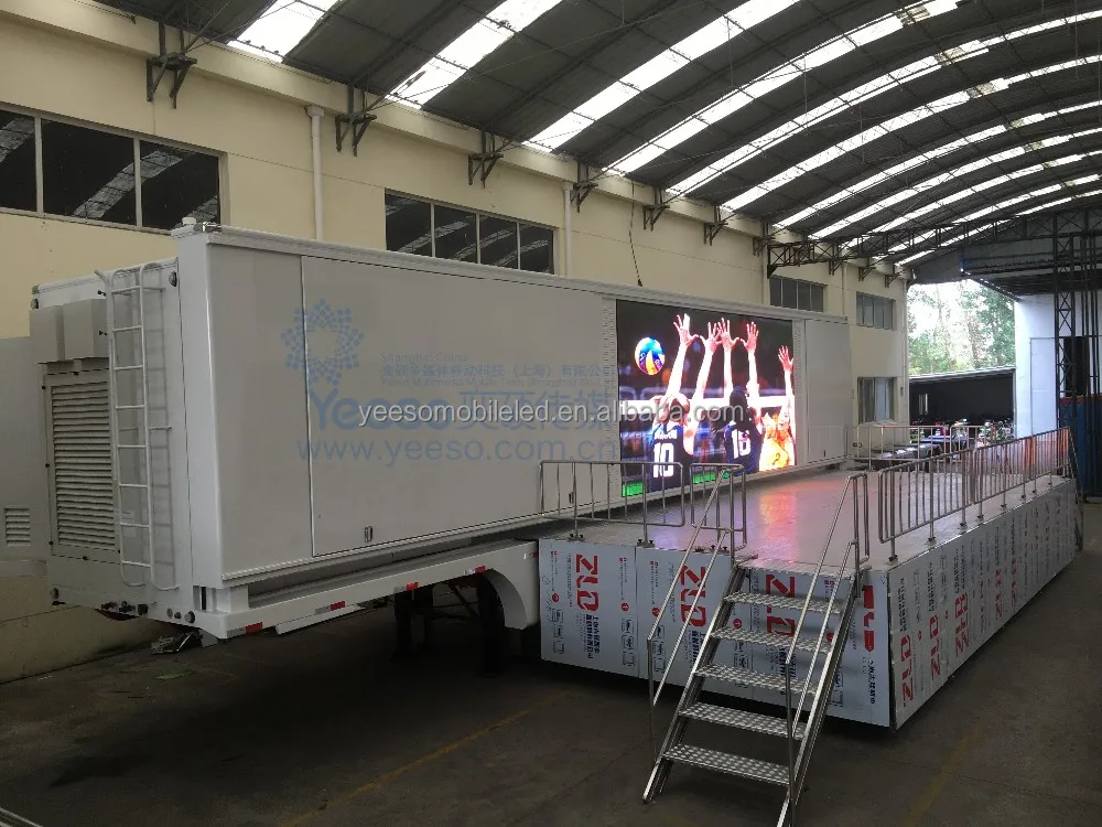 
Outdoor LED Digital Container for Outdoor Events with hydraulic stage - YES-C40 
