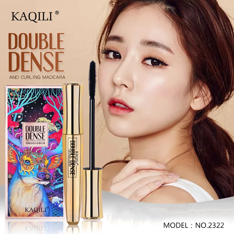 KAQILI brand new gold double dense curl wholesale lengthening vegan mascara