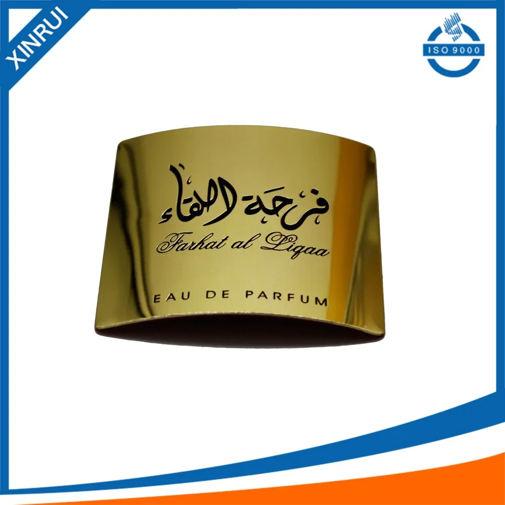 Новое поступление 2016, металлическая наклейка с логотипом красивого дизайна для флакона духов