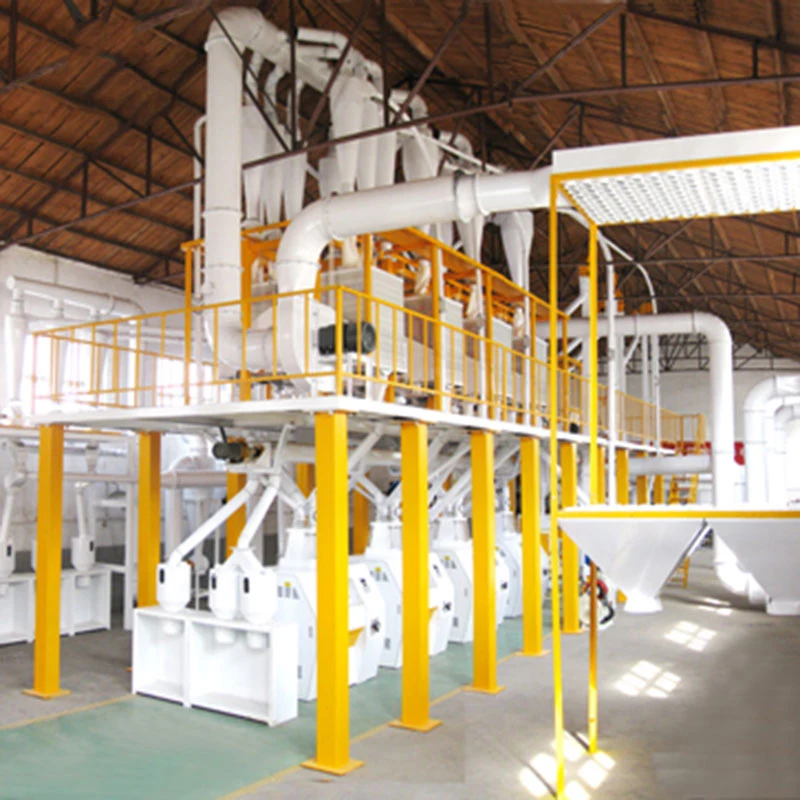 Pingle Flour Mill 100T Per Day Industrial Corn Grinder / Wheat Flour Milling Machine