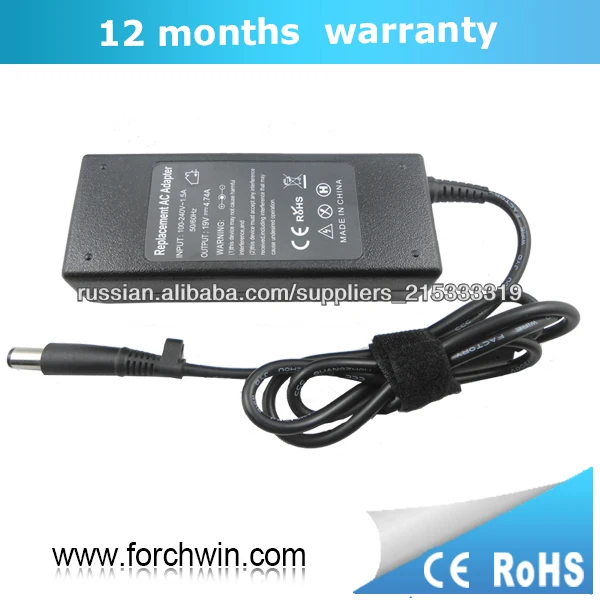 Замена 90w ноутбук зарядное устройство для вывода HP Pavilion 19V 4.74A с 12-месячной гарантией 7,4 * 5,0 мм