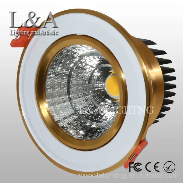 Чжуншань белый + золотой светодиод 7 Вт cob Потолочный светильник 5 Вт