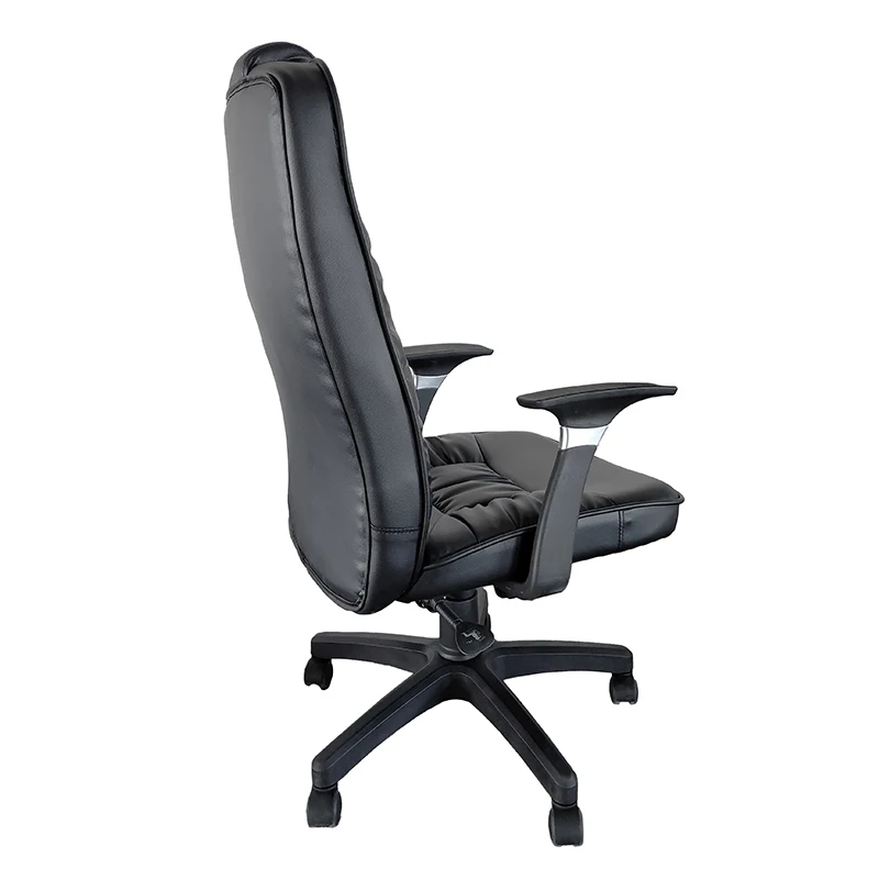 Factory High Quality Chairman President Black Height Adjustable PU Leather Boss Executive Office Chairs