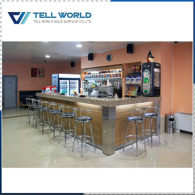 
Luxurious convenience store counter ready made bars counters 
