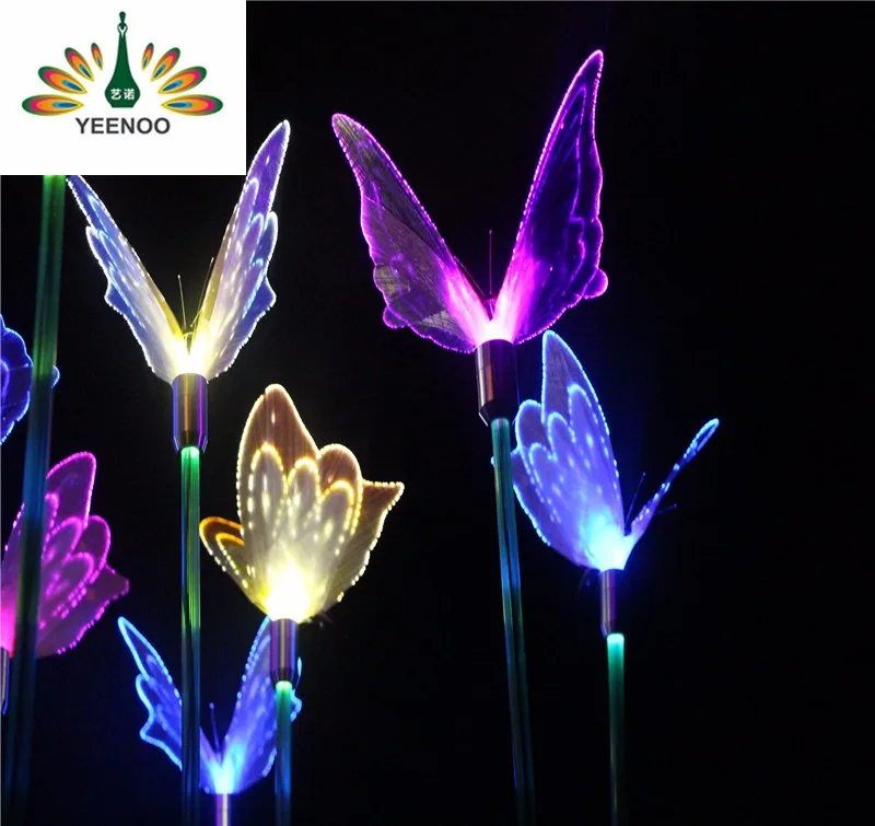 Multi-color led butterfly holiday outdoor decorative