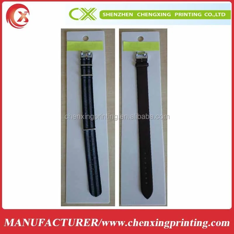 
Custom paper slide card blister packaging for watchband /jewellery 