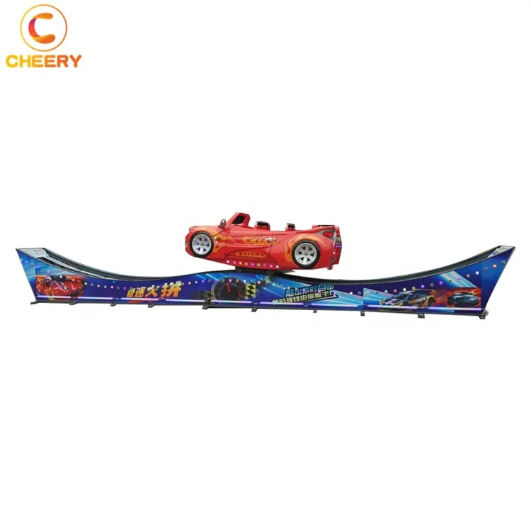 Double Wave Track High Speed Flying Car Amusement Park Rides Spin Children Flying Car