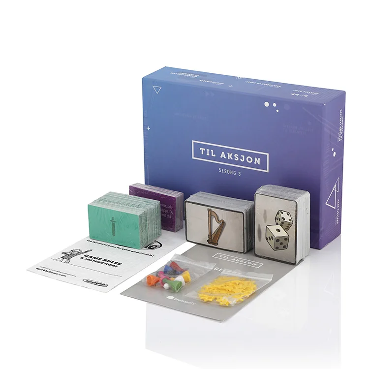 Custom Juegos De Mesa Paper Playing Cards Children Kids Chess Family Board Game For Family