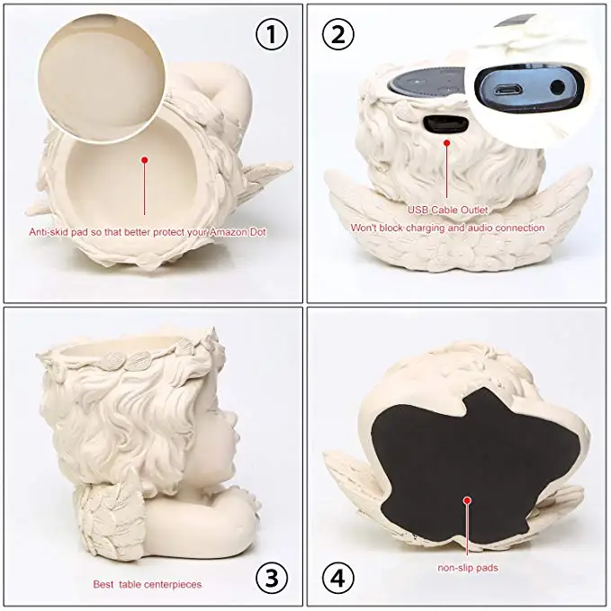 2019 hot selling New Product Angel Shape Stand for 1st and 2nd generation echo dot