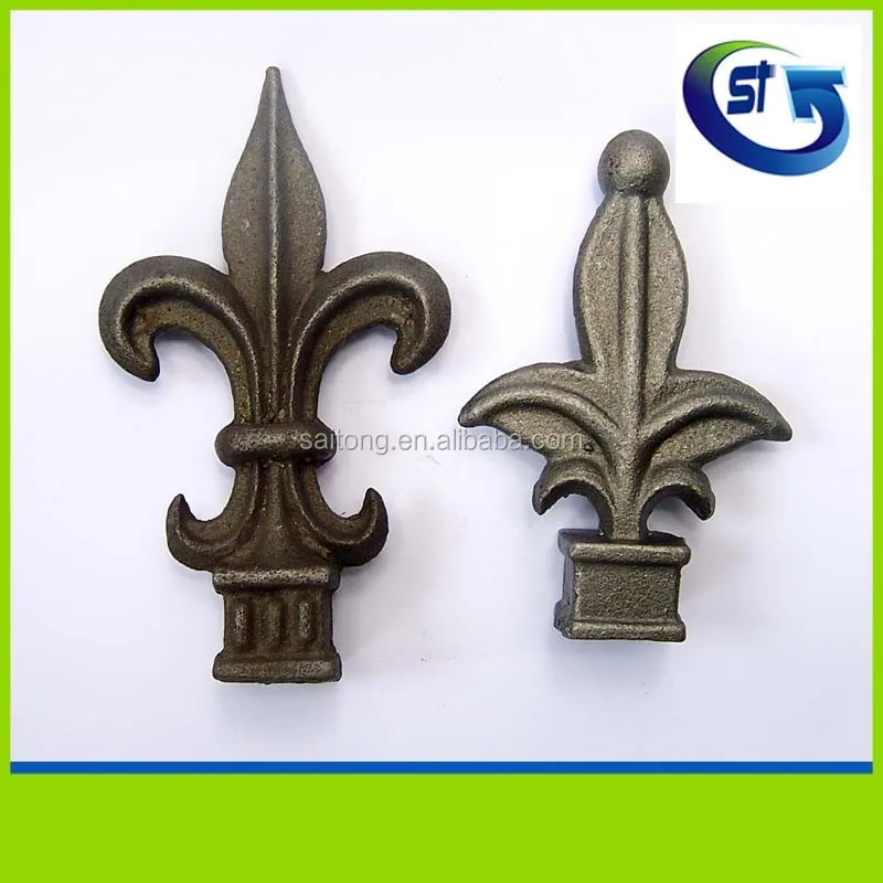 Cast iron forging iron galvanized wrought iron fence spearhead