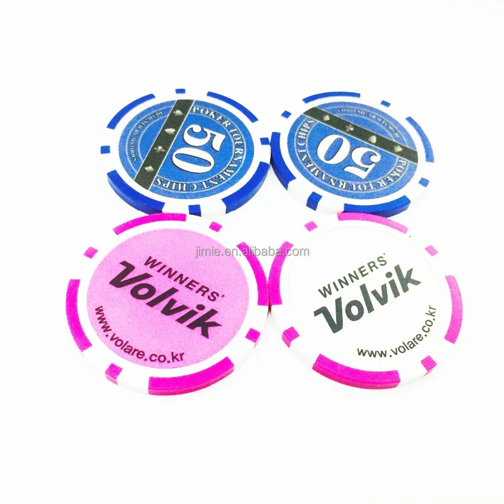 top grade plastic custom sticker poker chips