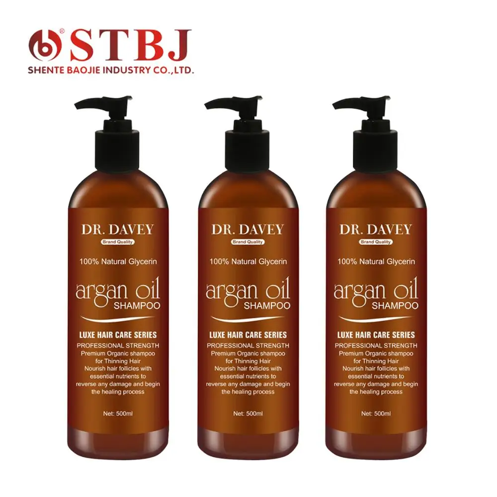 DR. DAVEY shampoo para calvos Brand Quality 100% Natural Glycerin argan oil shampoo