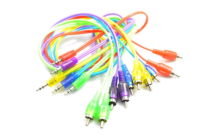 3.5 мм до 2 RCA Аудио Кабель Между Мужчинами Кабель Для iPod Mp3 Mp4 Плеер Мобильного Телефона