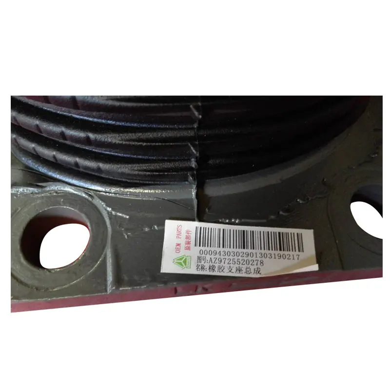 Original sinotruk howo engine mounting rubber support AZ9725520278
