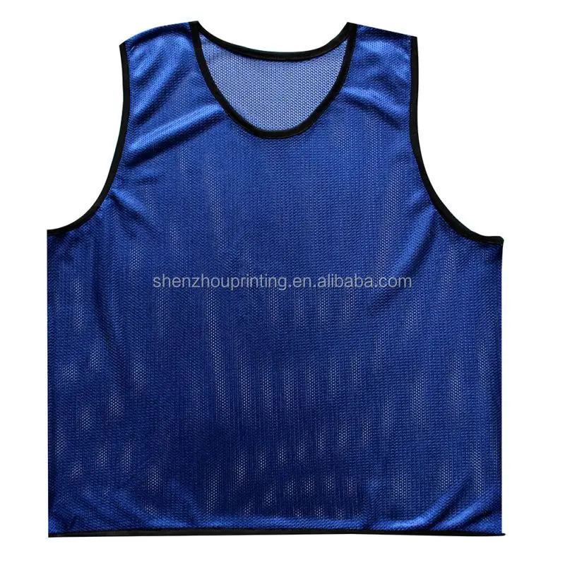 Newest hot sale custom size sport breathable mesh soccer training bibs football vest