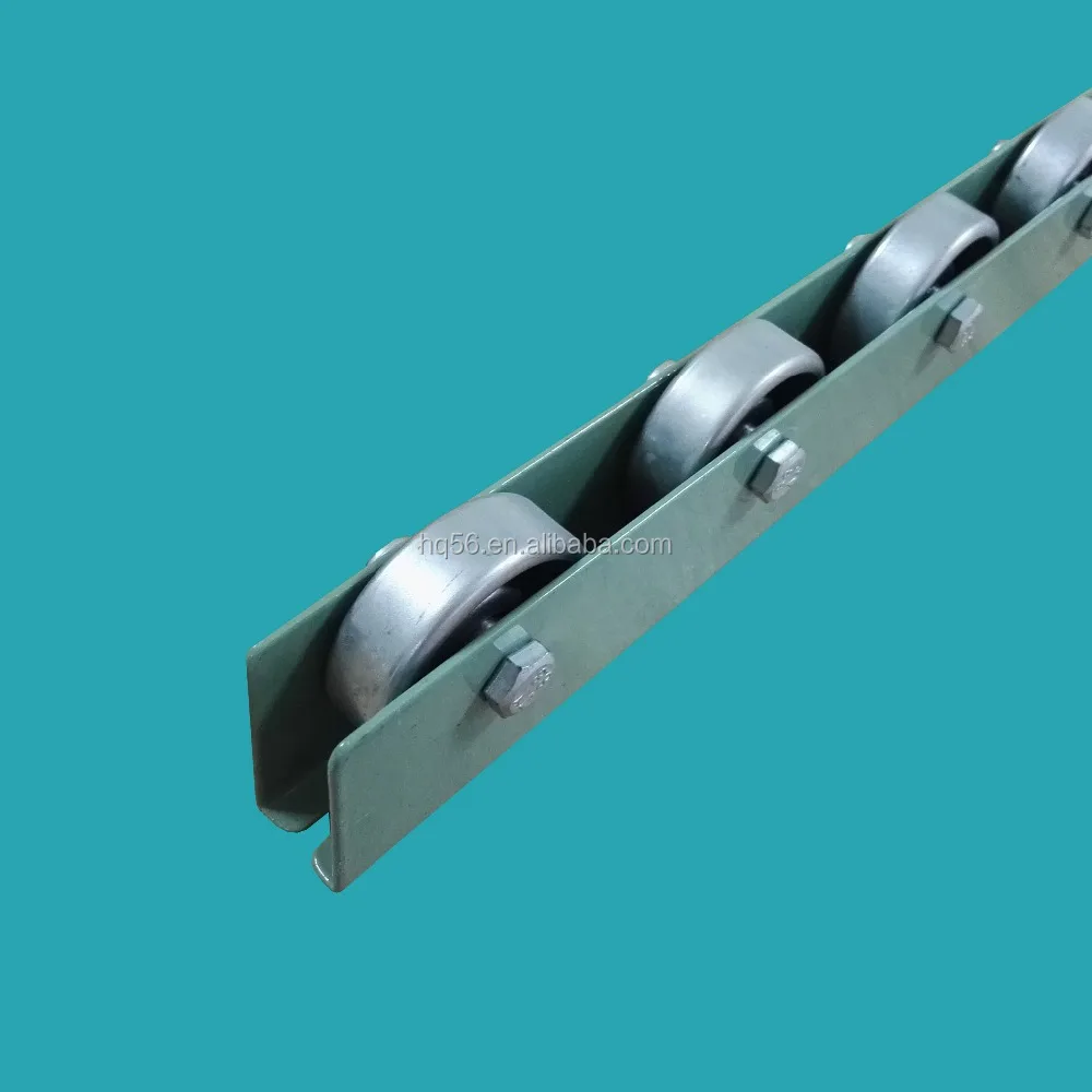 W-50TS roller skate wheel conveyor, steel roller track