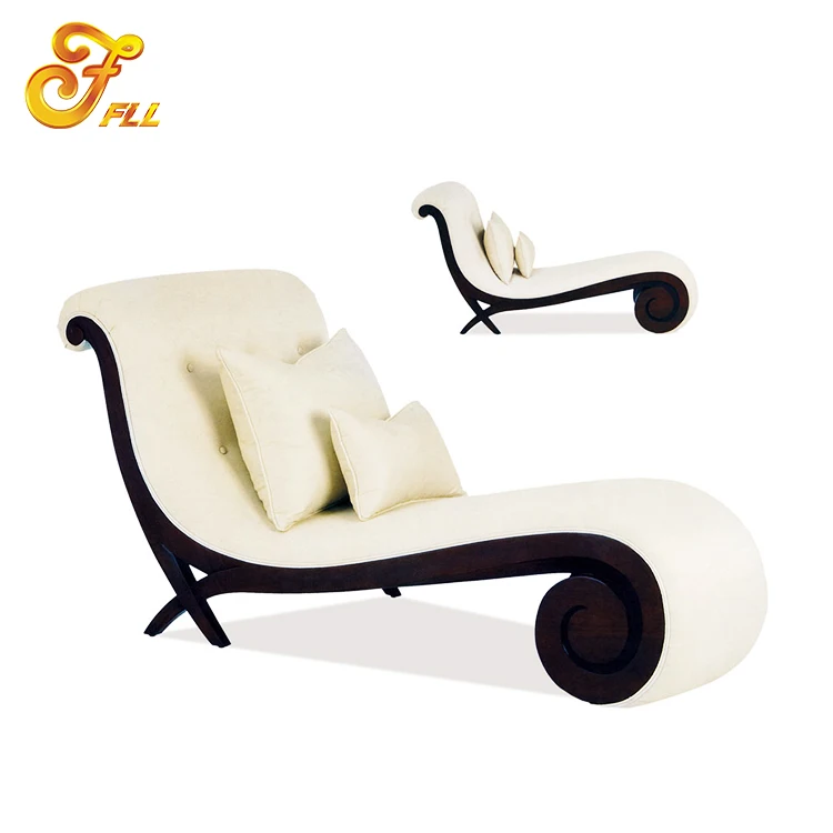 European Style Classic Velvet Chaise Longue