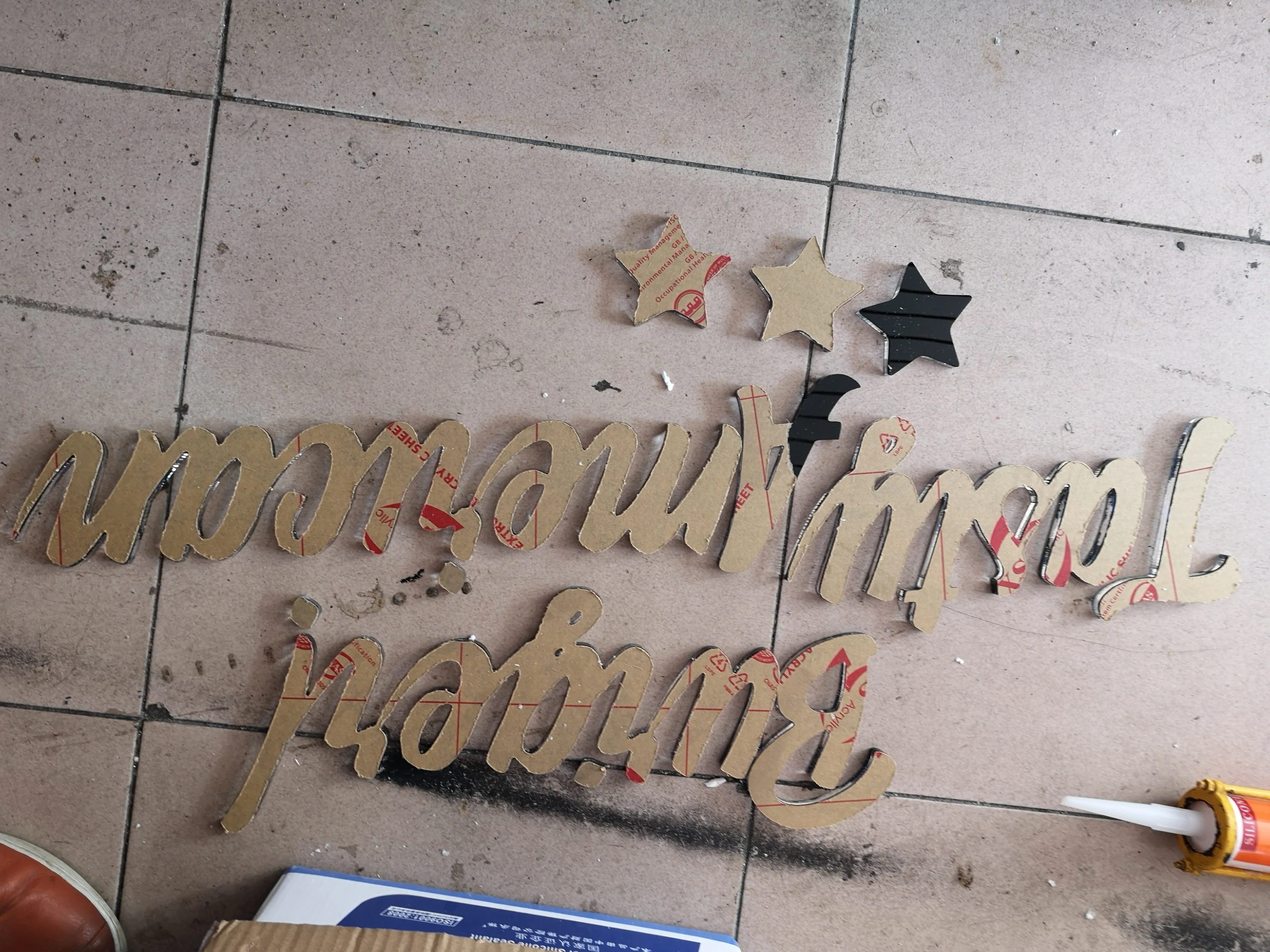 
LED channel backlit lighted metal letter signs acrylic signage box 