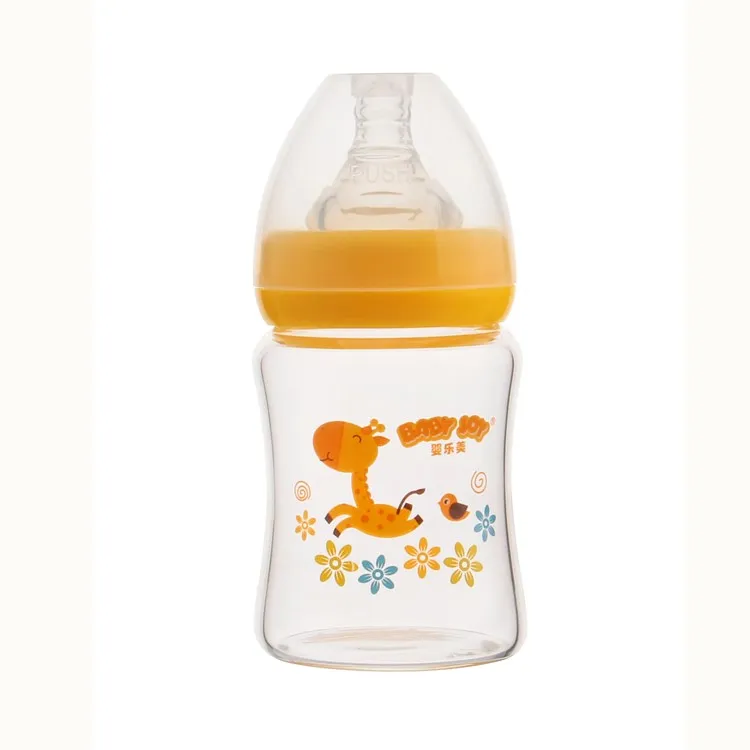 Healthy borosilicone glass milk bottle mamaderia vidiro biberon glass feeding bottle for newborn