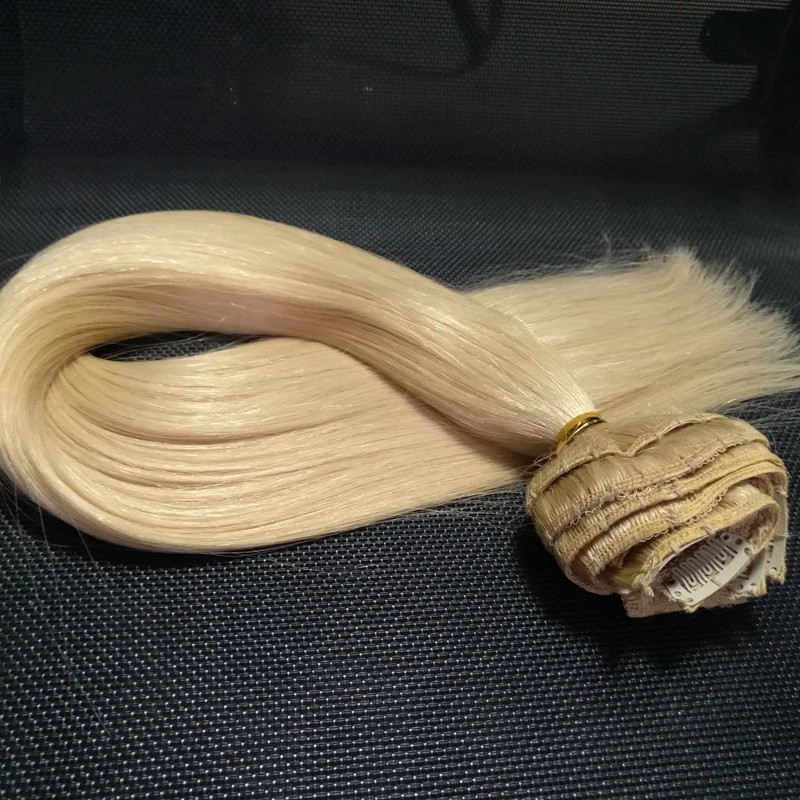 Dropship hair products 180g/220g/260g/280g triple quad weft claw clip in layer hair pieces extension double drawn