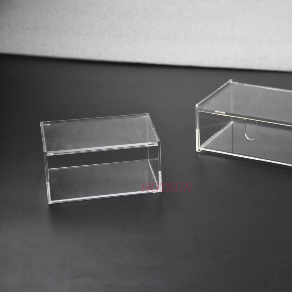 Clear acrylic display cube box small acrylic box