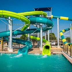 Bright Colors Profession Manufacture Fiberglass Water Slide Spiral Slide Swimming Pool for Sale