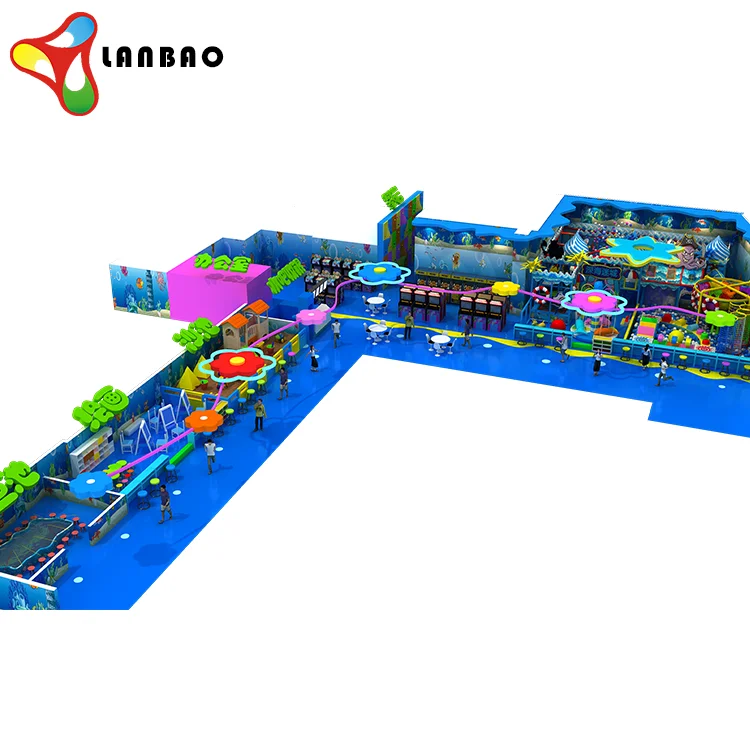 Large kids amusement parks children gym amusement park Indoor slides playground price