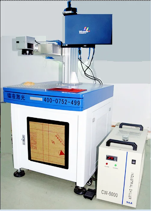 
High precision ceramic/crystal/PCB/plastic 355nm UV laser marking machine 3/5W 