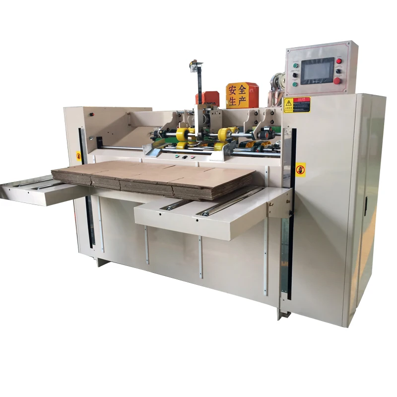 High quality semi automatic semi-auto electric corrugated carton box paper stapling stapler stitching machine for sale