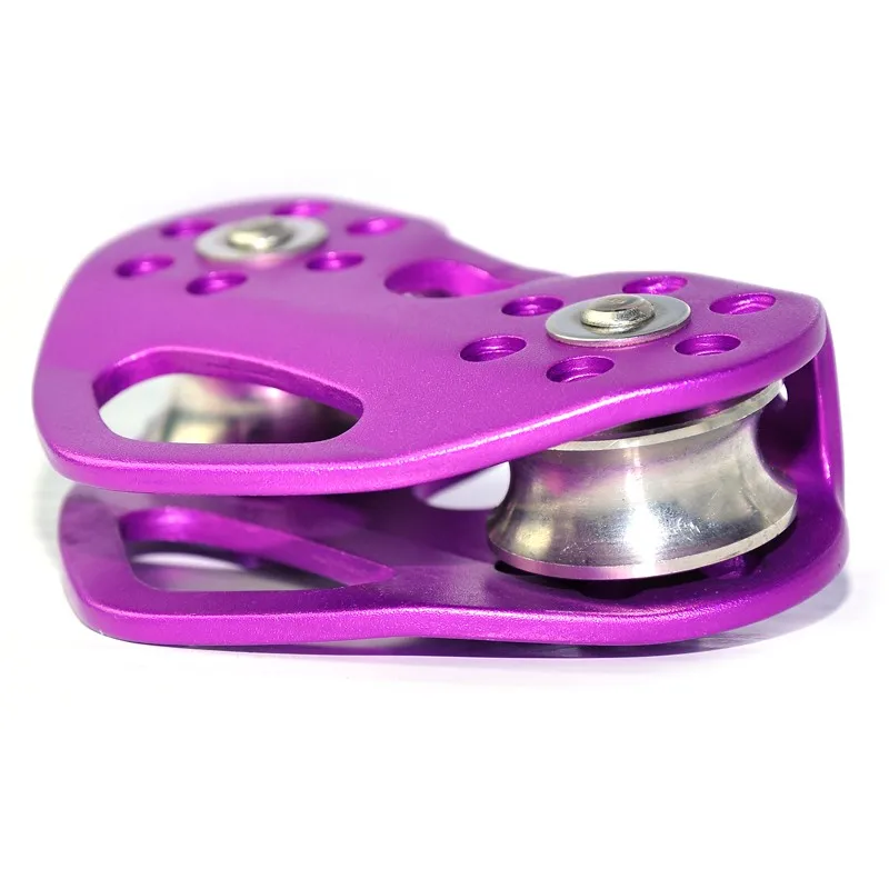 Stainless Steel Tandem Cable Trolley Pulley for Outdoor Climbing with Sealed ball bearings