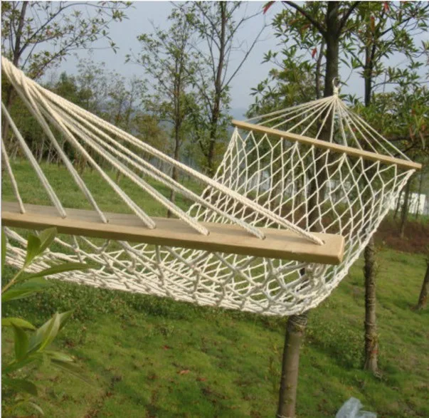 High quality wooden mesh hammock/rope hammock / net hammock