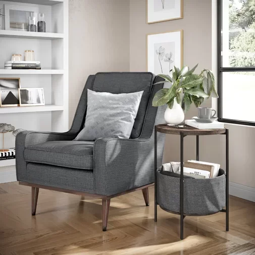 Cheap Round Sofa Bed Side Table End Table High quality Nightstand Grey