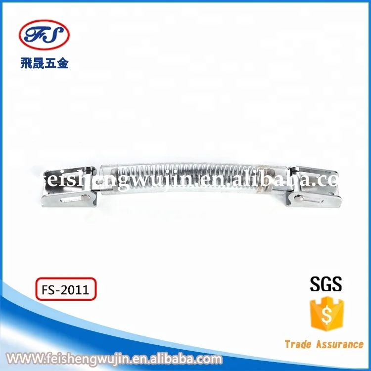 FS-2011 Techno handle large coiled spring with clear PVC sleeve flight case handle